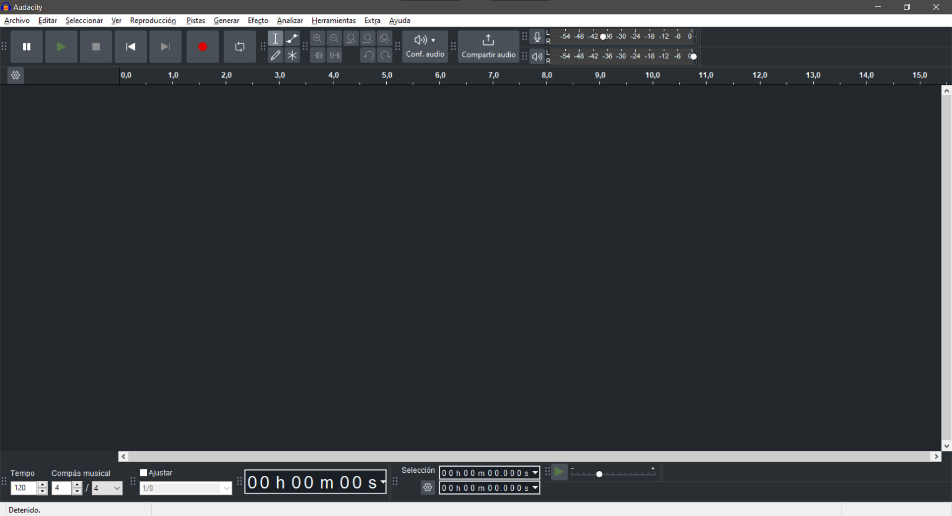 Audacity en negro