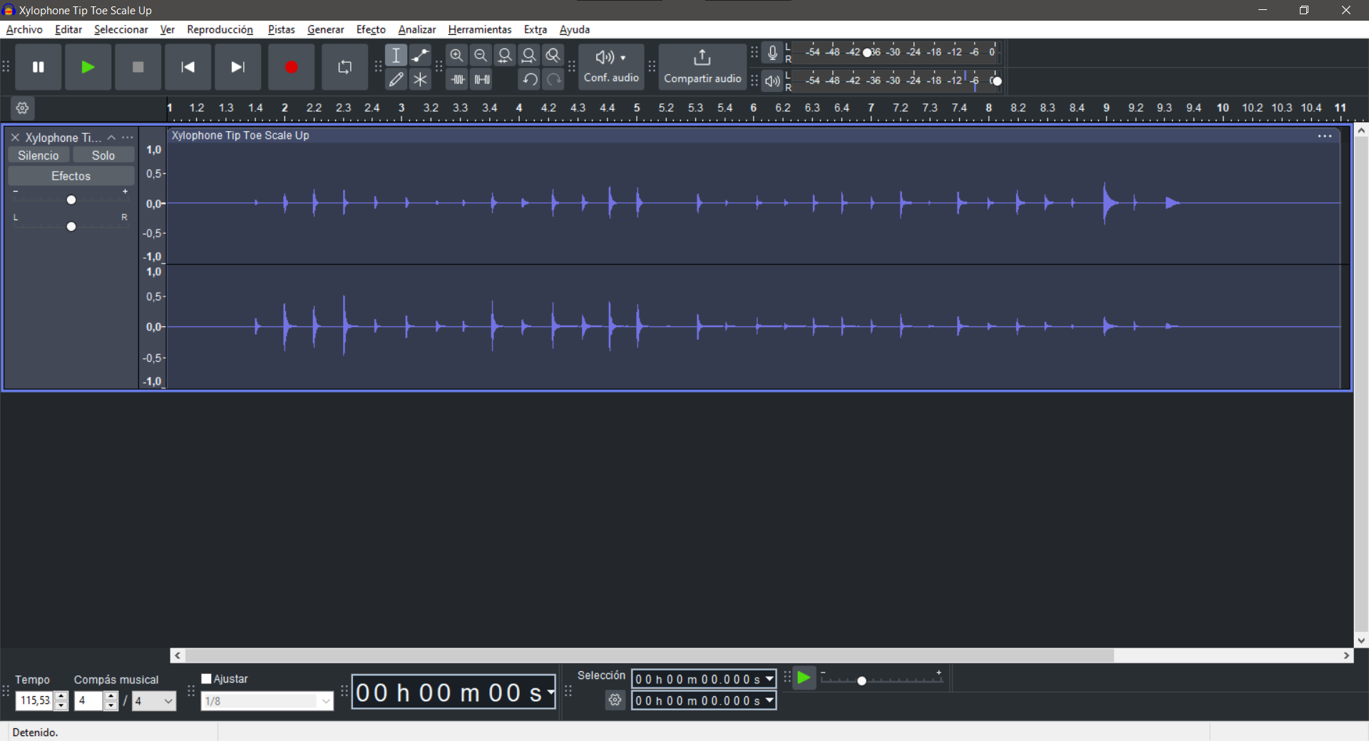 Archivo de audio cargado